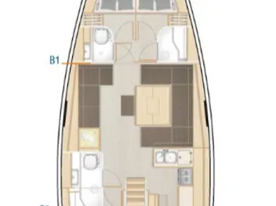 Hanse Hanse 458 charter bareboat or captained in  Seget Donji