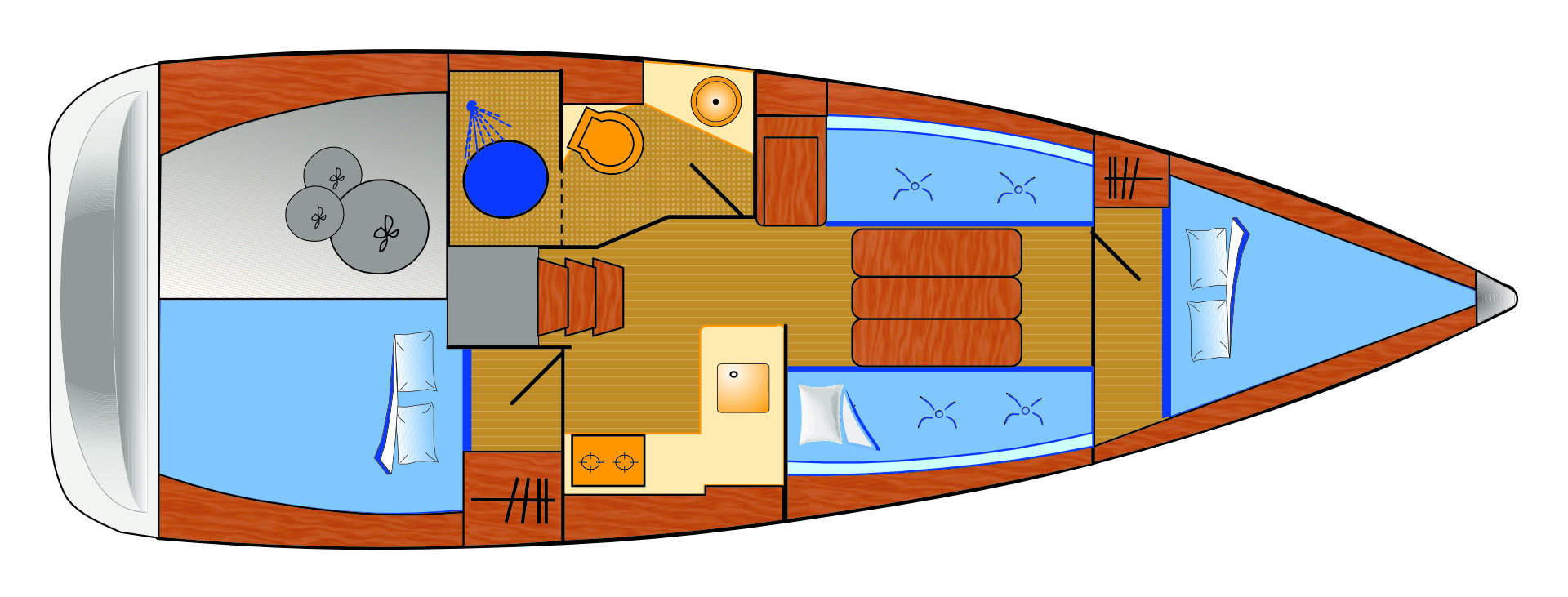 Sailboat rental with or without captain Jeanneau Biograd na Moru