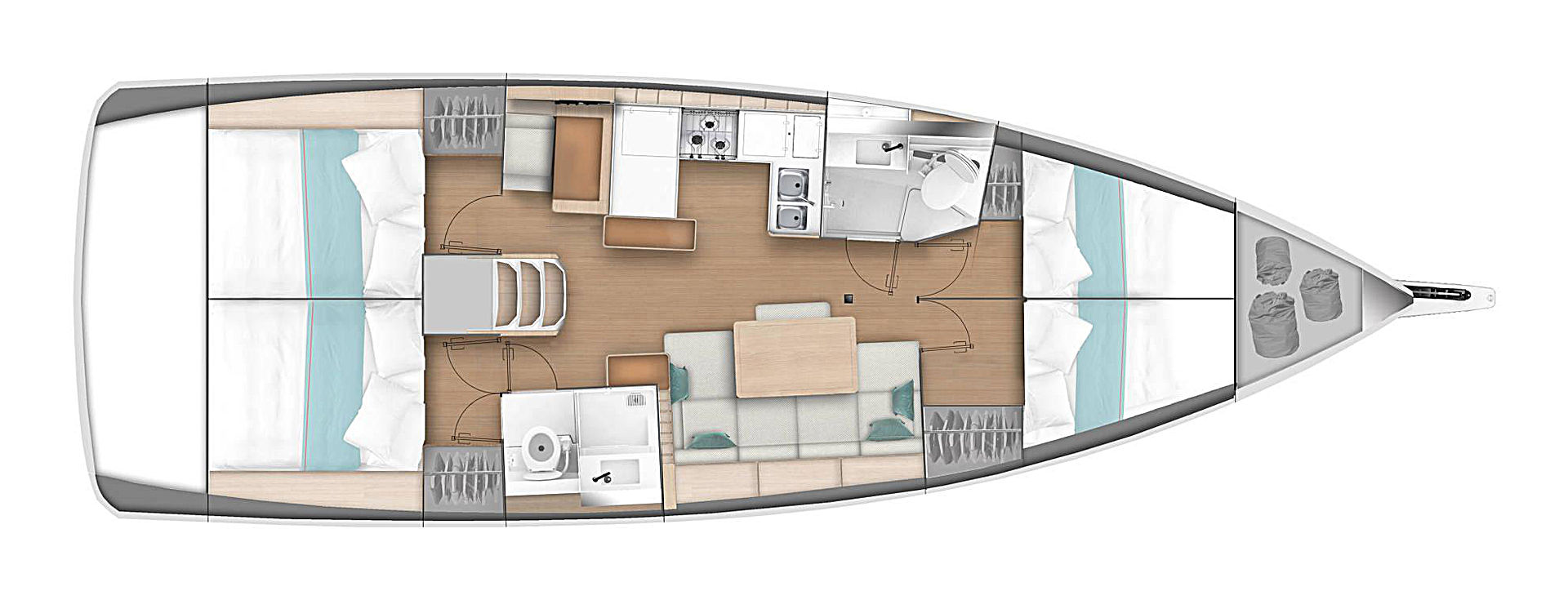Bareboat Rental Sailboat Jeanneau with a boat licence
