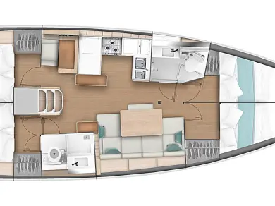 Bareboat Rental Sailboat Jeanneau with a boat licence