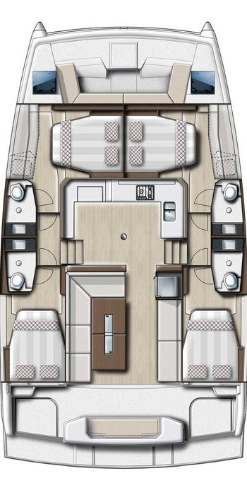 Catamaran rental in Trogir - Bali Bali Catspace Voile