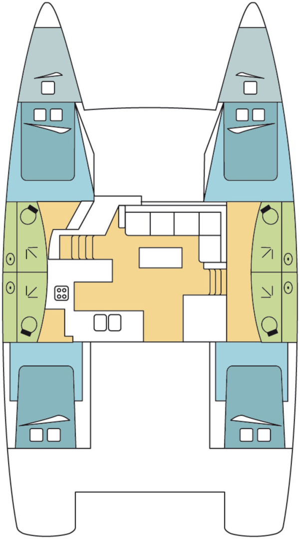 Catamaran rental with or without captain Fountaine Pajot Trogir