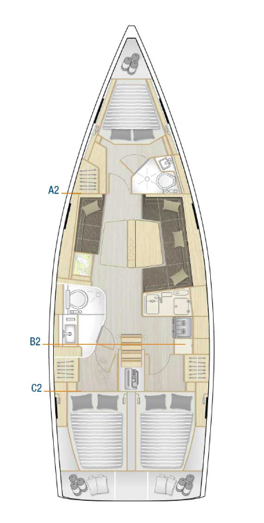 Sailboat rental with or without captain Hanse Seget Donji