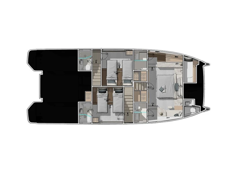 Bareboat Rental Motorboat Prestige with a boat licence