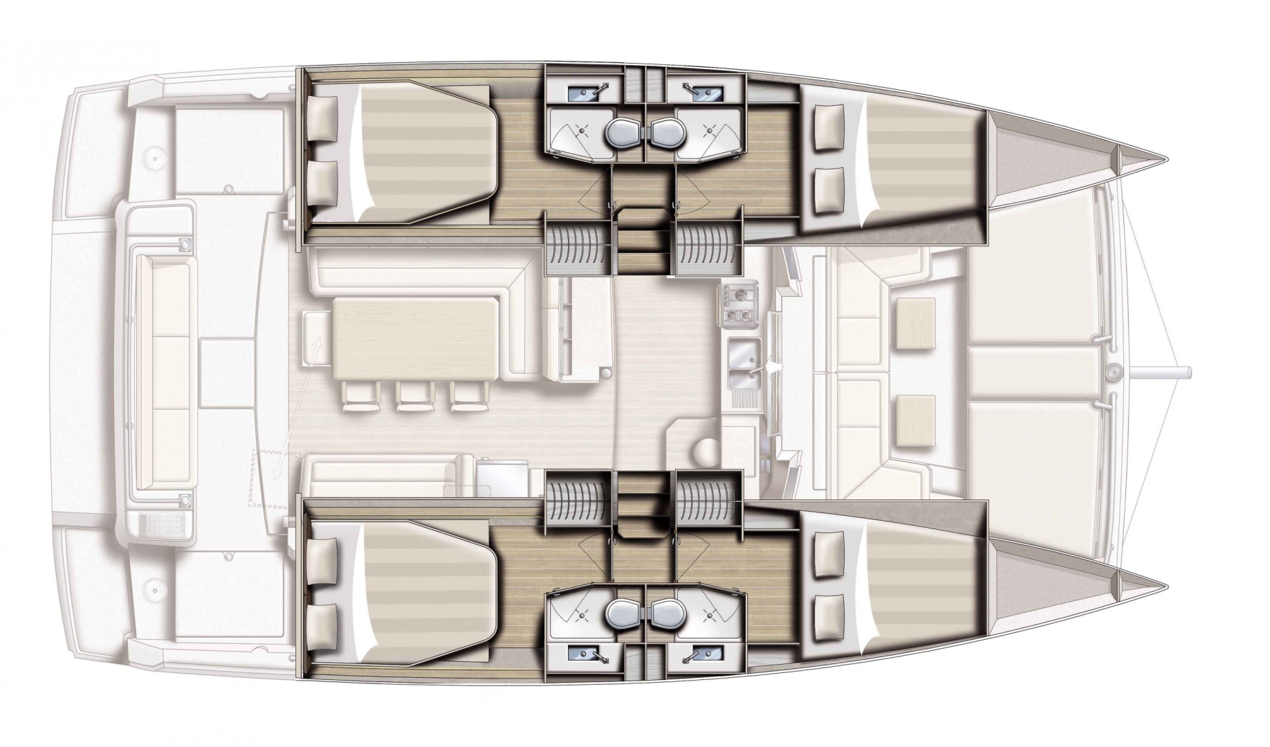 Catamaran rental in Lávrio - Bali Bali 4.1