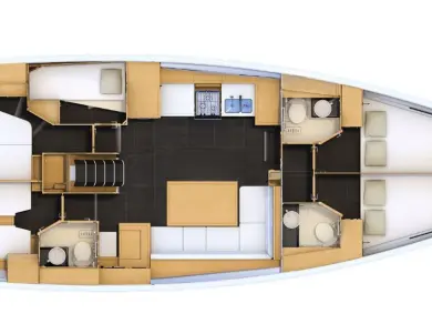 Rent a Jeanneau Jeanneau 54 Piso Livadi
