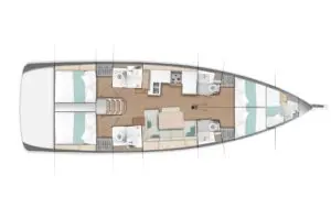 Sailboat rental with or without captain Jeanneau Lávrio