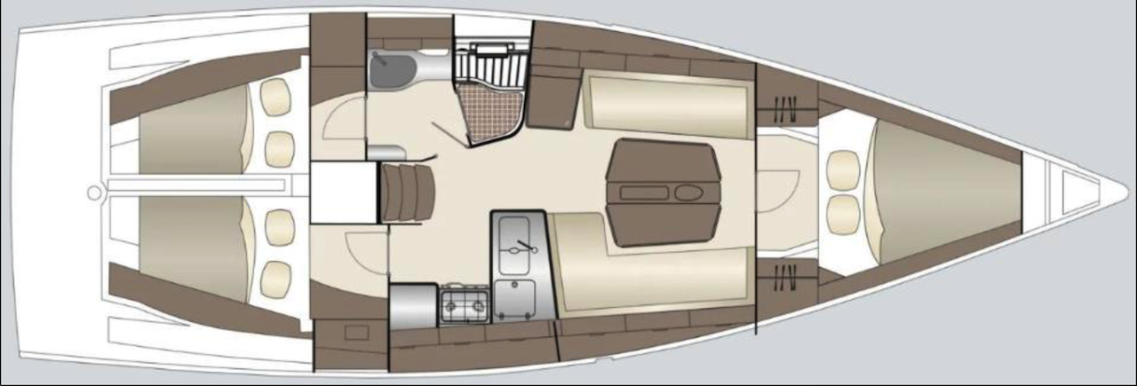 Bareboat Rental Sailboat Dehler with a boat licence