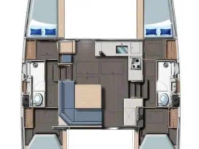 Leopard Catamarans / Robertson & Caine Leopard 40 in Furnari on SamBoat