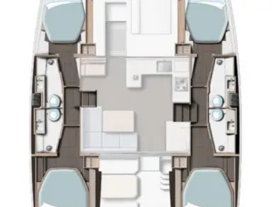 Bareboat Rental Catamaran Leopard Catamarans / Robertson & Caine with a boat licence