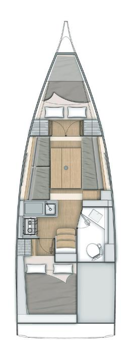 Bareboat Rental Sailboat Bénéteau with a boat licence