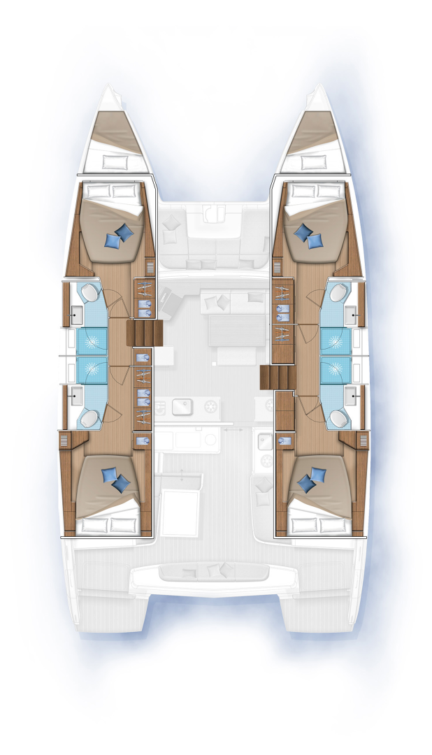 Catamaran rental with or without captain Lagoon Gouvia