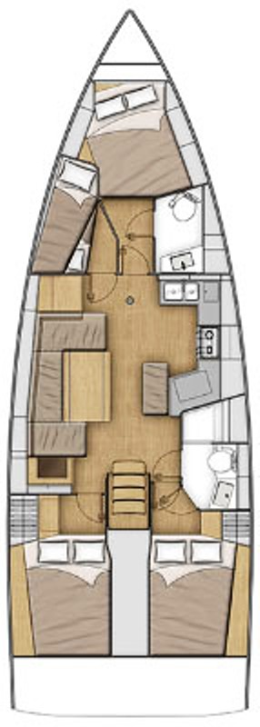 Sailboat rental with or without captain Bénéteau Alimos