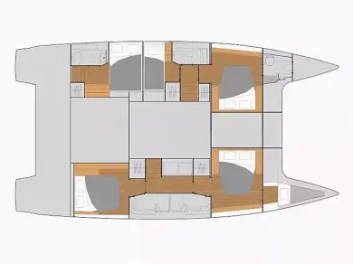 Bareboat Rental Catamaran Fountaine Pajot with a boat licence