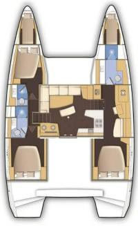 Bareboat Rental Catamaran Lagoon with a boat licence