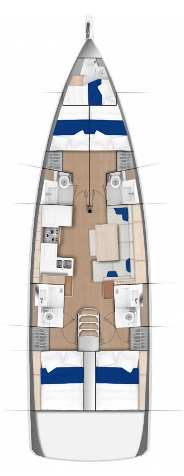 Jeanneau Sun Odyssey 490 charter bareboat or captained in  Alimos