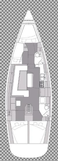 Sailboat rental in Kaštela - Elan Impression 45.1