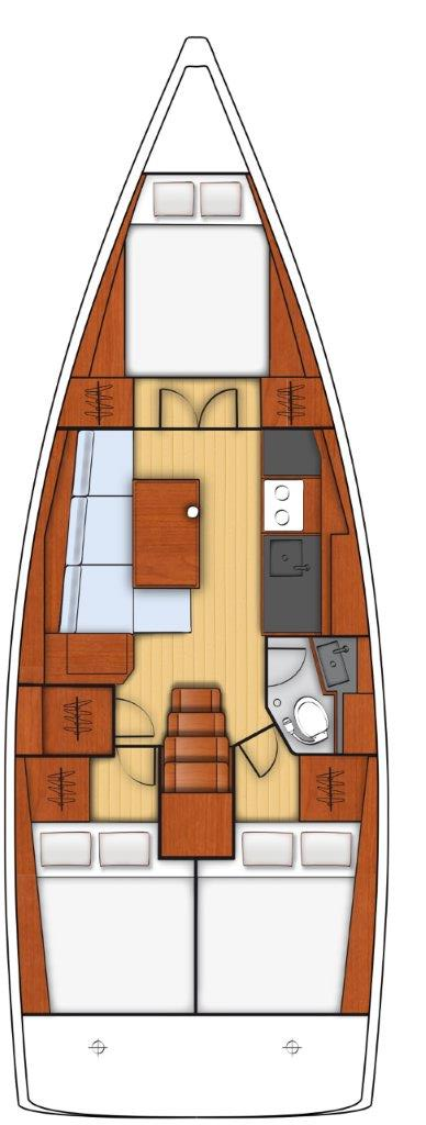 Sailboat rental in Biograd na Moru - Bénéteau Oceanis 38.1