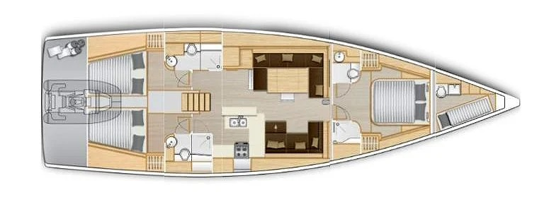 Sailboat rental in Kos - Hanse Hanse 588