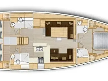 Sailboat rental in Kos - Hanse Hanse 588