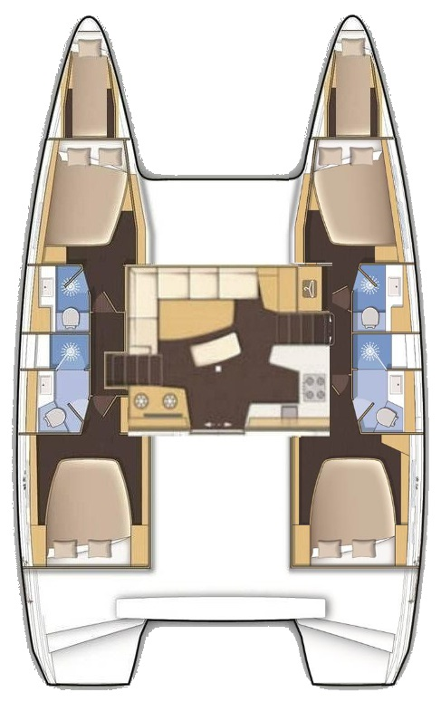 Catamaran rental in Lávrio - Lagoon Lagoon 42