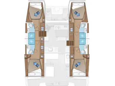 Yacht charter Lávrio cheap Lagoon 46
