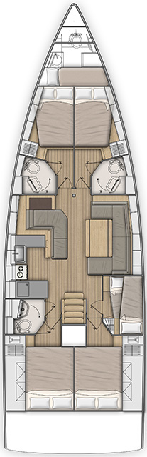 Sailboat rental in Skradin - Bénéteau Oceanis 51.1