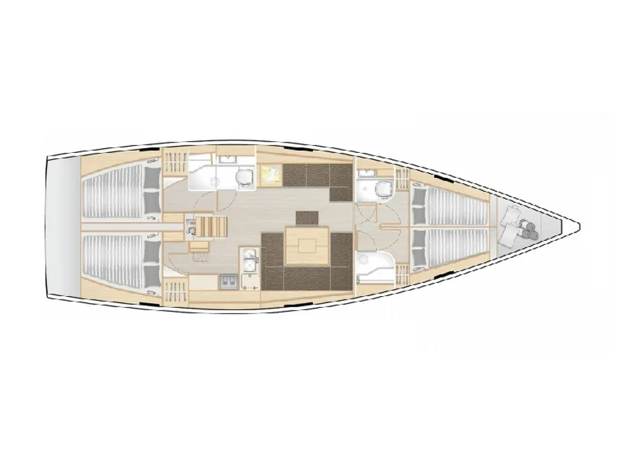 Sailboat rental in Sukošan - Hanse Hanse 458