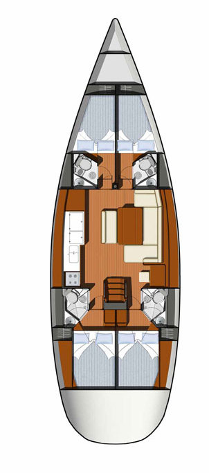Yacht charter Sukošan cheap Sun Odyssey 49i