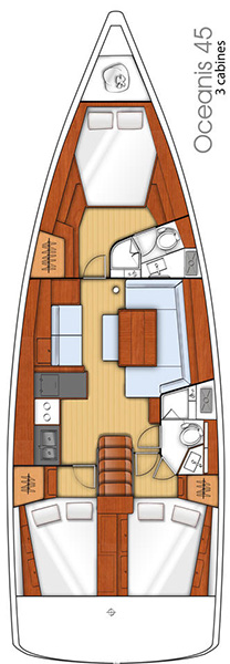 Sailboat rental with or without captain Bénéteau Göcek