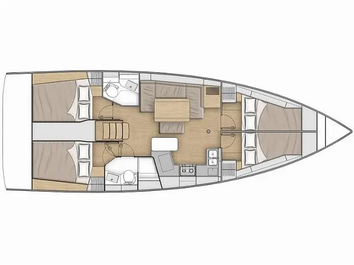 Boat rental Bénéteau Oceanis 40.1 in Split on Samboat