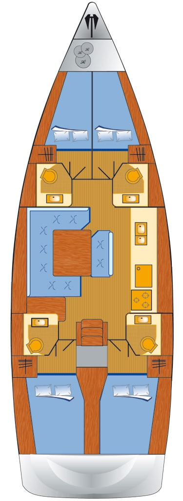 Sailboat rental with or without captain Jeanneau Punat