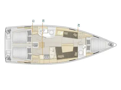 Rent a Hanse Hanse 388 Lefkáda