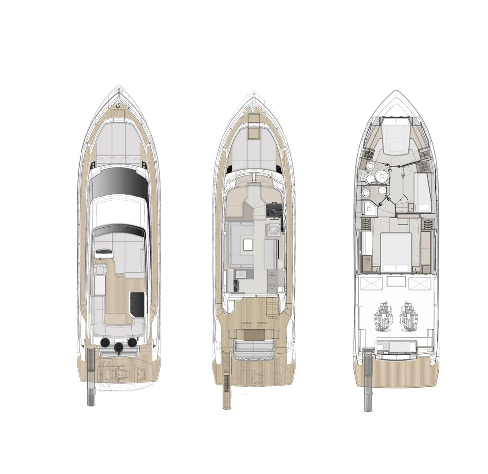 Yacht charter Podstrana cheap Ferretti Yachts 500 - 3 + 1 cab
