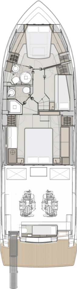 Motorboat rental in Podstrana - Ferretti Ferretti Yachts 500