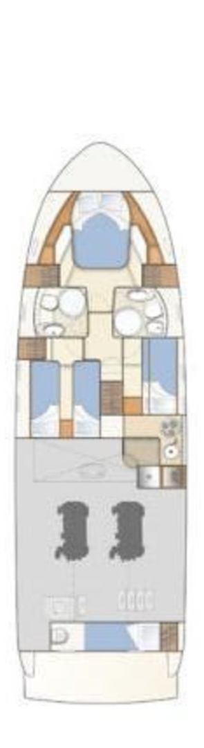 Bareboat Rental Luxury Yacht Ferretti with a boat licence