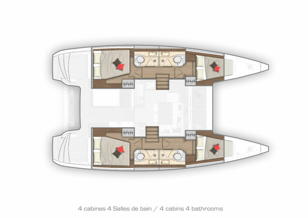 Bareboat Rental Catamaran Lagoon with a boat licence