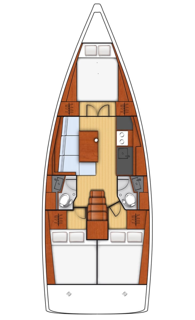 Sailboat rental with or without captain Bénéteau Komolac
