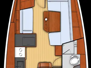 Bareboat Rental Sailboat Bénéteau with a boat licence