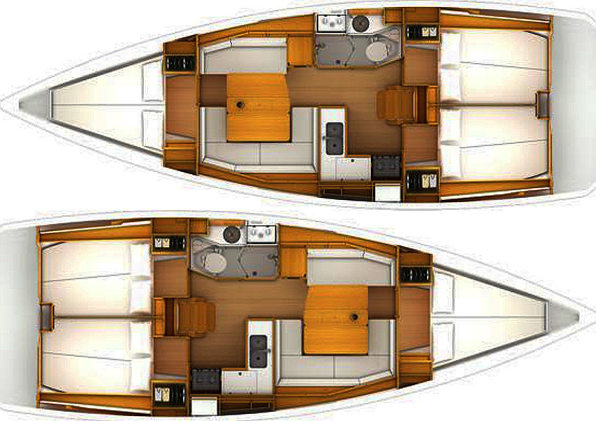 Boat rental Jeanneau Sun Odyssey 389 in Gouvia on Samboat