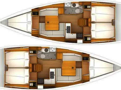 Boat rental Jeanneau Sun Odyssey 389 in Gouvia on Samboat