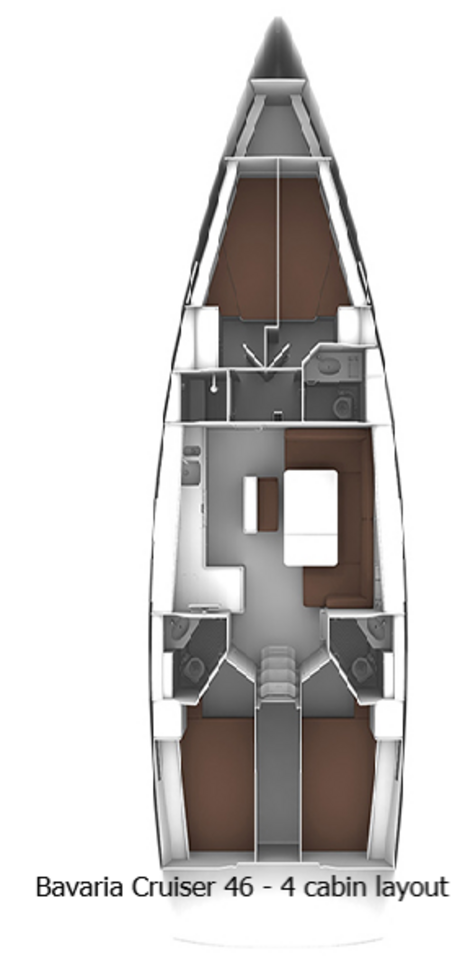 Yacht charter Split cheap Cruiser 46