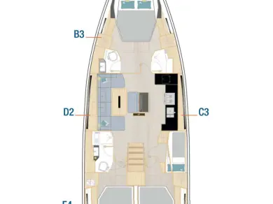 Bareboat Rental Sailboat Hanse with a boat licence
