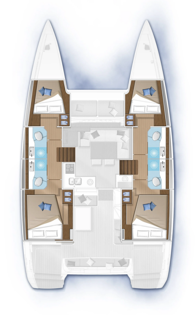 Bareboat Rental Catamaran Lagoon with a boat licence