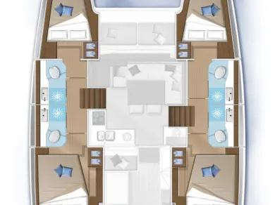 Bareboat Rental Catamaran Lagoon with a boat licence