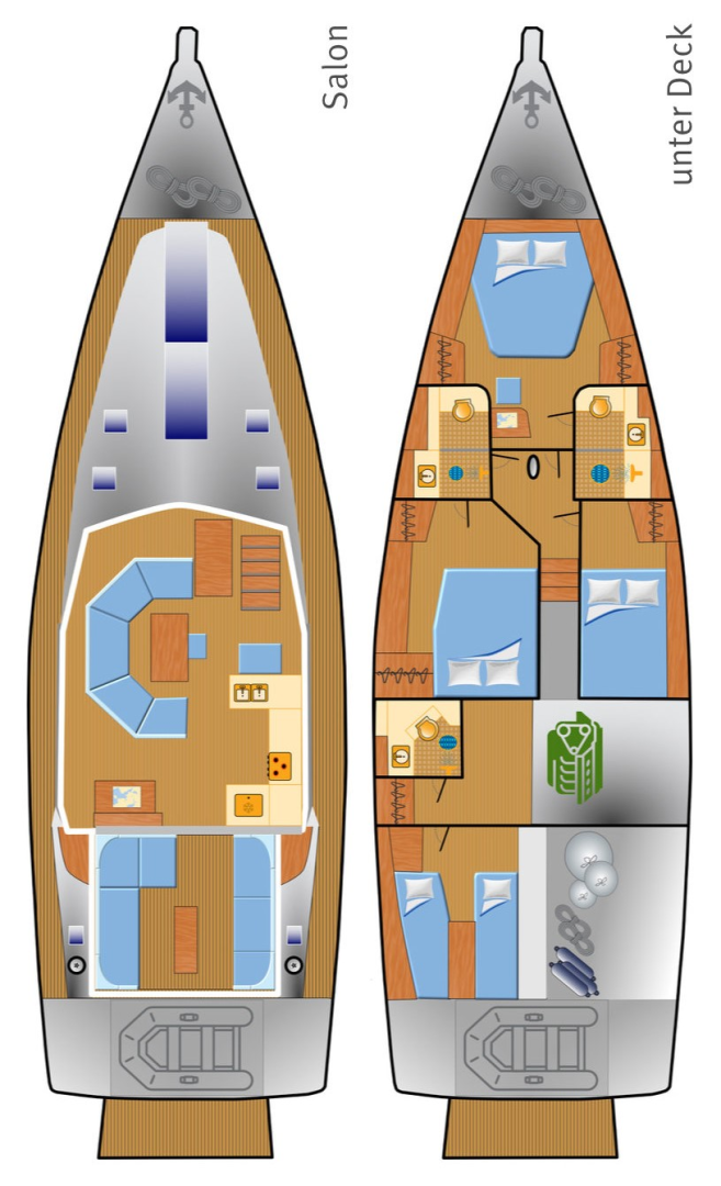 Sailboat rental with or without captain Hanse Can Pastilla