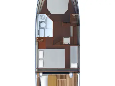 Bareboat Rental Motorboat Bénéteau with a boat licence