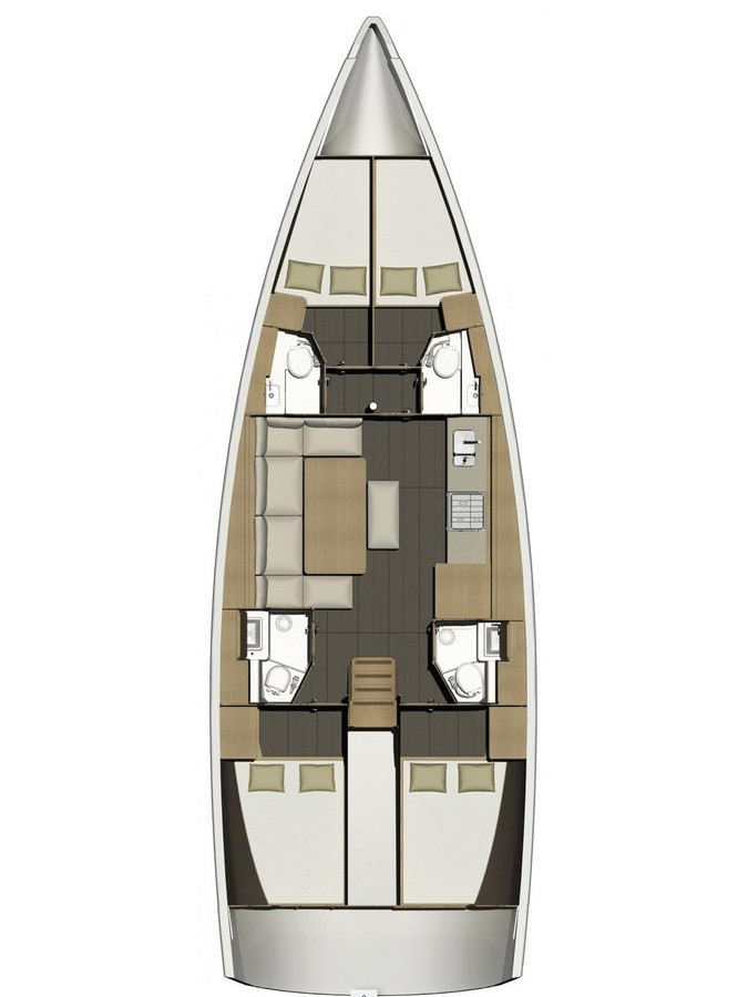Sailboat rental in Seget Donji - Dufour Dufour 460 Grand Large