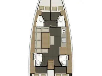 Sailboat rental in Seget Donji - Dufour Dufour 460 Grand Large