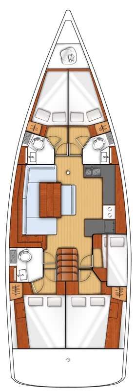 Yacht charter Gouvia cheap Oceanis 48